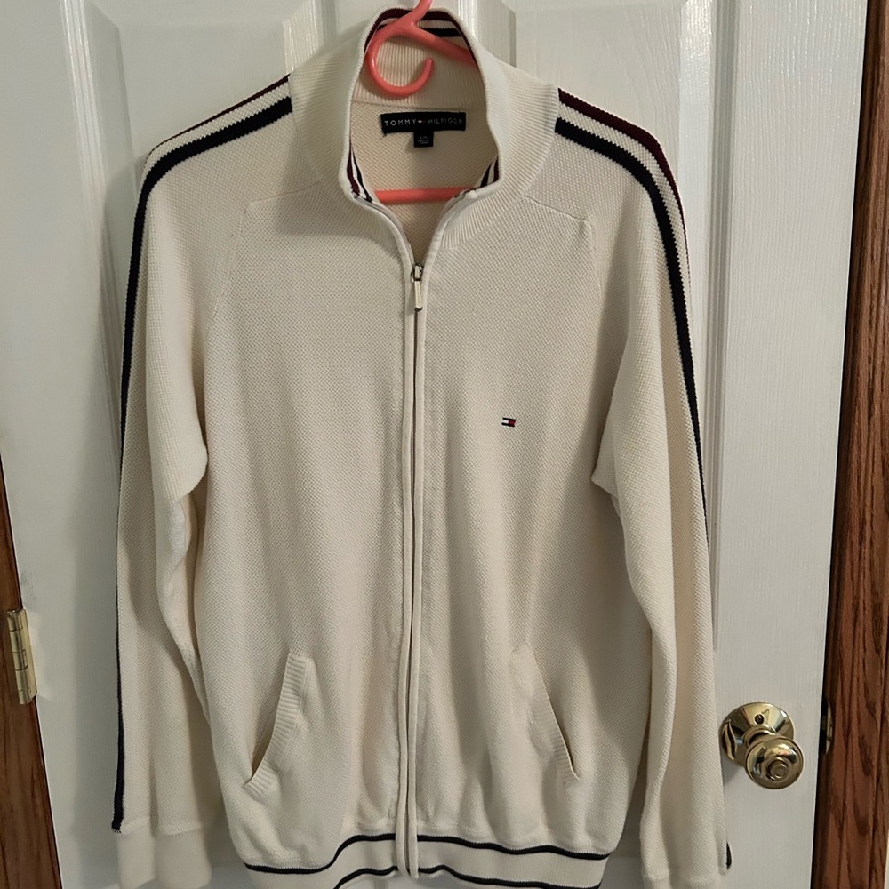 Tommy Hilfiger Cream Knit Jacket
